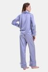 Mysthelle Silk & Satin Loungewear Set - Tiffany Blue — thumbnail 2